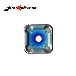 Jeekvisen SEKR1203-QC Nano Blue Coated Square Fraise 4 Flûtes Tin Altin Revêtement Alliage Dur CNC Tour Fraisage Inserts quantité minimale de commande 10 Pcs - Product Image 3