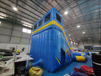 Nouveau produit, toboggan gonflable commercial en PVC épaissi, jeux de parc aquatique pour enfants et adultes, location pour fêtes