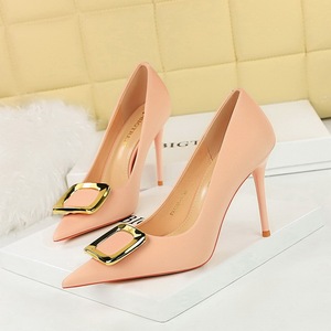Talons Dames Luxury Buckle Pumps Big <b>Tree</b> Shoes Women Heel for Ladies - Product Image 1