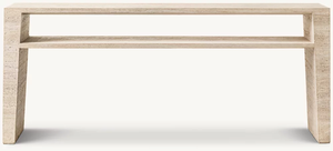 LANDIVIEW mobili viventi in marmo di lusso tavoli consolle da tavolo in travertino con <span class=keywords><strong>ponte</strong></span> in zoccolo personalizzato - Product Image 2