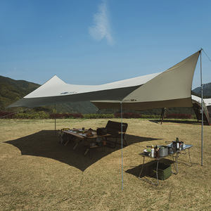 Toldo de jardín Mobi, revestimiento de protección solar para exteriores, tela de sombra portátil Hexagonal plateada, protección contra el viento - Product Image 1