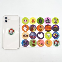 Autocollants découpés à l'emporte-pièce imprimés personnalisés étiquettes de coque de téléphone Wukong étanche aux UV autocollant adhésif en vinyle noir forme imprimée mythe
