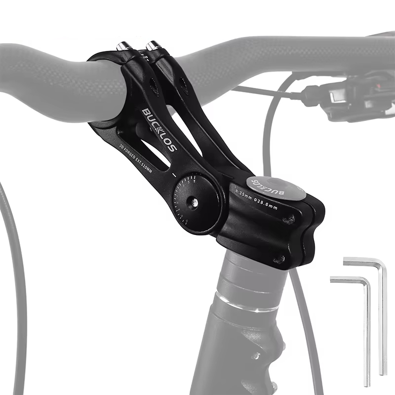 OEM/ODM BUCKLOS MTB руль стержень 3D кованый алюминиевый сплав 31,8 мм велосипедный стержень 90/110/145 мм регулируемый шток велосипеда часть MTB