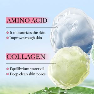 植物フルーツシリーズアミノ酸クレンジングムースビタミンCディープクリーンポア水分 & さわやかなオイルコントロールクレンザー - Product Image 3