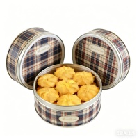 Délicieux biscuits ronds au beurre, saveur onctueuse et crémeuse, ingrédients de qualité supérieure, idéaux pour les collations, l'heure du thé et la vente en gros