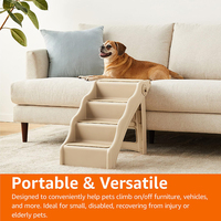 Rampe et escalier pliables portables de luxe en plastique pour animaux de compagnie avec motif imprimé pour chiens et chats