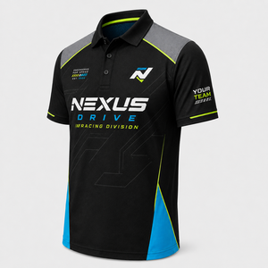 Camiseta de Equipo Personalizada ODM, Sublimación Completa, Uniforme de Carreras de Motorsport, Manga Corta, Logotipo del Patrocinador - Product Image 5