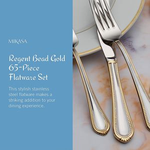 Acero inoxidable 304 Relieve Cuenta estampada <span class=keywords><strong>Nuevo</strong></span> diseño Cubiertos Plata con placa de oro Juego de cubiertos 24 piezas - Product Image 5