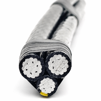 Cable Aéreo Agrupado ABC Dúplex, Triplex, Cuádruple, Cable de Servicio Aéreo de 0.6/1kV, Conductor de Aluminio
