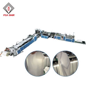 Máquina de coser industrial de alta velocidad totalmente automática para cortar y coser sacos con unidad de fuelle para sacos de polipropileno tejido. - Product Image 1