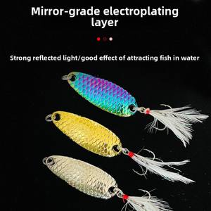 Leurres de pêche à la cuillère Daoyu Micro Stream, ultralégers, pour la truite et le crappie, en alliage de zinc, pour la pêche en eau douce, en ruisseau, pour la pêche au petit gibier - Product Image 3