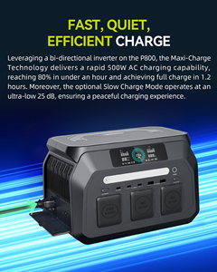 800W 512Wh Portable Power Station LiFePO4 Solar <b>Generator</b> Outdoor Power Supply For Camping RV Home Emergency Backup Power - Product Image 4