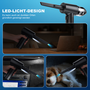 Limpiador de Aire Comprimido 2 en 1 de PVC y Microfibra, 110000 RPM, Ecológico y Reutilizable para Teléfonos Móviles, Teclados, Autos y Limpieza con Spray - Product Image 5