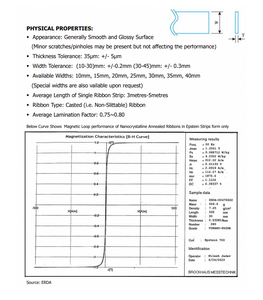 Rubans nanocristallins haute performance Vikano, conçus pour une efficacité magnétique supérieure et une faible perte de noyau. - Product Image 3