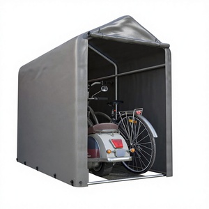 LARFOEK Fahrradgarage 187x100x160cm Geräteschuppen Zelt Carport Winterfest Wasserdicht Rolltor für Fahrräder Gartenwerkzeuge - Product Image 1