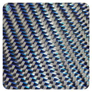 Kain Serat Karbon Metalik Berkilau Warna-warni 3k 210gsm Emas Hijau Biru Perak Merah Ungu  Penjualan Tinggi - Product Image 2