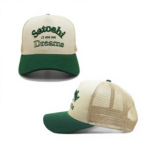Casquette de baseball en mousse personnalisée avec logo brodé, ajustable, bicolore, pour hommes et femmes, vente en gros - Product Image 1