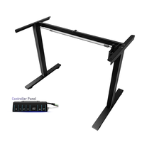 Bureau électrique ergonomique réglable en hauteur, personnalisé OEM/ODM, en acier inoxydable, pour usage commercial
