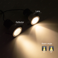 Spot encastré moderne à intensité variable 1w 2w 3w 5w 7w 9w 12w 15w, lampe de plafond pour vitrine commerciale, mini downlight en aluminium à LED