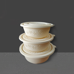 New Arrival 400ml Food Grade Transparent Disposable Plastic Natural Bowls