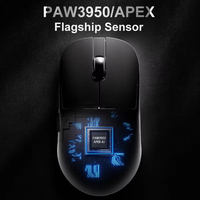 Mouse Inalámbrico AJAZZ AJ159 APEX/AJ159PRO con Base de Carga Magnética RGB, Mouse Ligero para Gaming con Cable para PC y Laptop