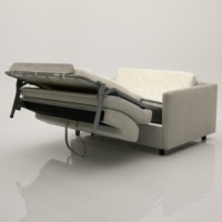 Sofá Cama Convertible 2 en 1 Moderno, Plegable y Reclinable, de Tela, para Sala de Estar, Hogar o Apartamento