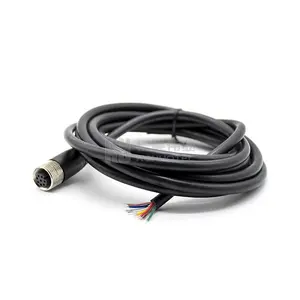 Shielding Sensor Cables 3 4 5 8 Pin M12 Multi Connector Cable