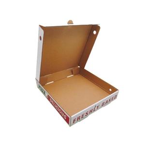 Food grade flute corrugated custom printed size caja para pizza design cardboard carton pizza box