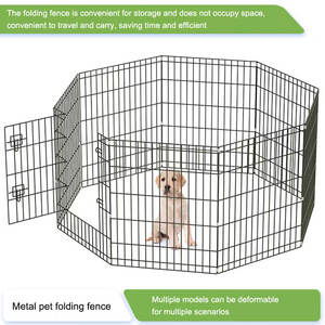 Clôture de sécurité durable et bon marché fabriquée en Chine, barrière <span class=keywords><strong>pour</strong></span> chat et <span class=keywords><strong>chien</strong></span> d'intérieur et d'extérieur, clôture de jeu en métal réglable - Product Image 5