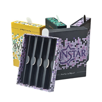 Boîte de rangement portable pour cigarettes avec tiroir coulissant, plusieurs compartiments, emballage de tabac personnalisé imprimé