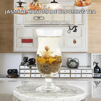 Jasmin séché standard UE, fleurs naturelles compressées, sans additifs, boule de thé artisanale à faire éclore, thé santé, emballage sous vide