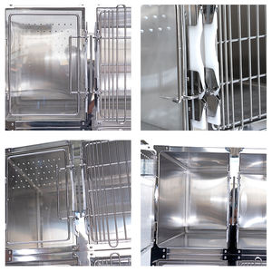 Longermay vétérinaire haute résistance acrylique pompage conseil conception <span class=keywords><strong>Pet</strong></span> chat chien Cage en acier inoxydable - Product Image 2