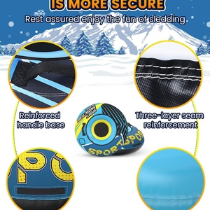Trineos y Tubos Inflables para Deportes de Invierno con Asa, Accesorios Prácticos para Actividades Invernales - Product Image 6