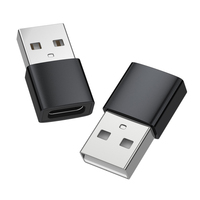 Adaptateur USB Type-C en alliage d'aluminium avec connecteur audio USB 2.0, chargeur et convertisseur DC compatible OTG pour Macbook, ordinateur portable et appareil photo