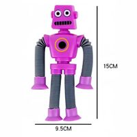 Divertido telescópico estiramiento ventosa Robot juguete alivio del estrés rompecabezas con animales Tricky Combo niño chico regalo