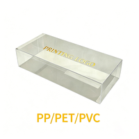 Boîte d'emballage en plastique multi-matériaux personnalisée, pliable à plat, transparente, rectangulaire, anti-casse, pour kit de toilette jetable d'hôtel