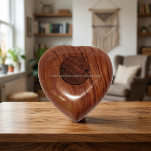 Fancy Sheesham Wood Heart <b>Keepsake</b> Cremation Urn <b>for</b> <b>Ashes</b> Handcrafted Wooden Memorial Urn Decorative Funeral <b>Keepsake</b> <b>Ashes</b> Box - Product Image 2