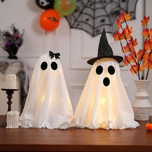 Decoraciones Luminosas de Fantasmas para Halloween, Manualidades de Fantasmas Espeluznantes, Fantasmas Aterradoros para Decoración de Halloween en Interiores, Hogar, Repisa, Mesa - Product Image 4