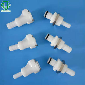 Conector macho-hembra de plástico POM de acoplamiento rápido con placa de rosca externa de 1/4 pulgada de la serie L para manguera de goma - Product Image 1