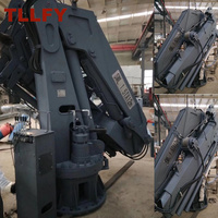 Grue de levage marine personnalisable Grue de pont de navire sur piédestal hydraulique en mer avec moteur principal Approvisionnement direct en usine