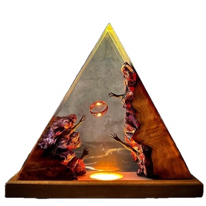 Anillo Mágico <span class=keywords><strong>de</strong></span> Resina Epoxi Estilo Americano, Anillo <span class=keywords><strong>de</strong></span> <span class=keywords><strong>Señor</strong></span> <span class=keywords><strong>de</strong></span> <span class=keywords><strong>los</strong></span> <span class=keywords><strong>Anillos</strong></span>, Lámpara Artística Tradicional Hecha a Mano para Dormitorio, Navidad, Halloween - Product Image 4