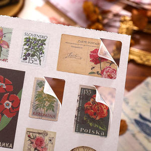 50 pegatinas por pieza Dream Collection Free <span class=keywords><strong>Series</strong></span> Retro troquelado mariposa tema hecho a mano Material 2 estilos - Product Image 4