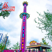 Attraction de Tour de Chute Libre pour Aire de Jeux Extérieure, Tour de Chute Libre, Tour de Chute Libre Rotative, Tour de Chute Libre Aérienne à Vendre