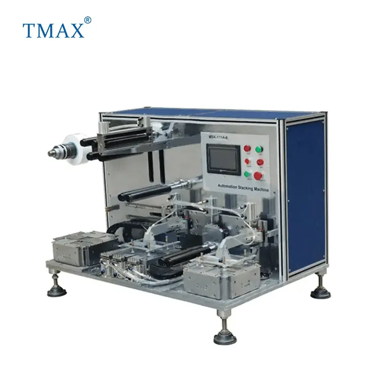 TMAX marka kadar 500 kat dokunmatik ekran otomatik laminasyon istifleme makinesi lityum pil elektrot için