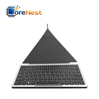 Funda con Teclado CoreNest Magic, Teclado Inalámbrico Plegable para Tablet, PC, Portátil, Panel Táctil, Teclado Magnético Flotante