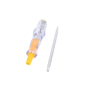 Lápiz de Prueba de Voltaje con Luz y Sonido, LED, 12V 250V CA/CC, Herramienta de Detección de Voltaje de Plástico con Punta de Destornillador - Product Image 1