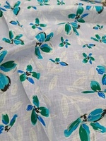 Tissu en lin numérique imprimé écologique léger de qualité supérieure 120 GSM pour vêtements et décoration intérieure, vêtements pour garçons et filles