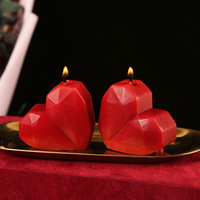 Handgefertigte Luxuriöse Herzförmige Aromatherapie-Sojawachskerzen für Valentinstag, Hochzeiten, Geburtstage, Weihnachten, Erntedankfest