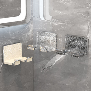 Hair Dryer Holder Wall Mounted No Drilling Required For Bathroom Storage Durable Rectangular Design - Product Image 4