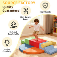 Ensemble de blocs d'escalade en mousse souple pour tout-petits, jouets de construction en éponge pour enfants, équipement de jeu sensoriel intérieur pour la maternelle